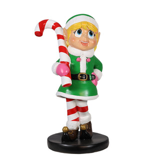 Elf Girl with Candy Cane