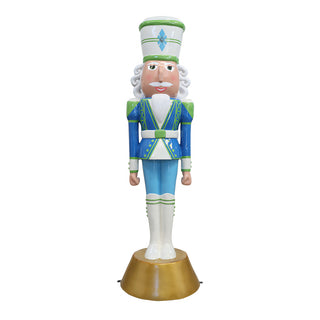 American Christmas Nutcracker 9ft. White Blue