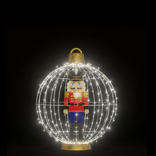 Christmas Ball "nutcracker" (white)
