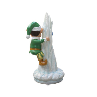 Santa Elf On Icicle (Green elf)