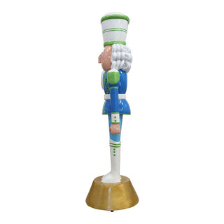 American Christmas Nutcracker 9ft. White Blue