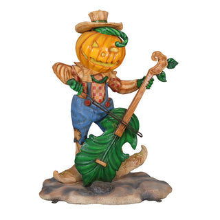 Pumpkin Scarecrow with Cello
