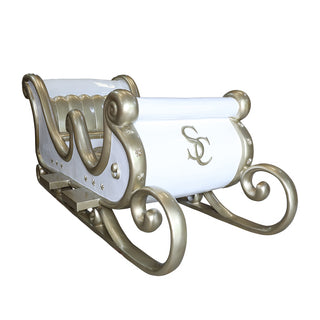 SANTA SLEIGH 4 SEATER (WHITE/CHAMPAGNE GOLD)