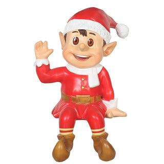 Sitting Santa Elf