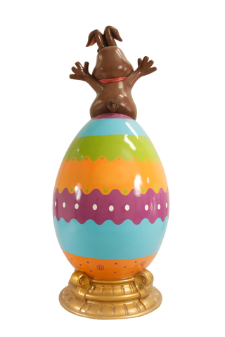 Easter egg with Lamb and Bunny