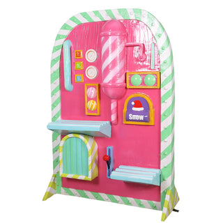 Santa's Candy Toy Machine Pink (backdrop)