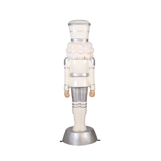 American Christmas Nutcracker 6ft - White & Silver