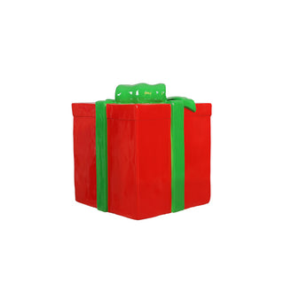 GIFT BOX LARGE (RED AND GREEN RIBBON)