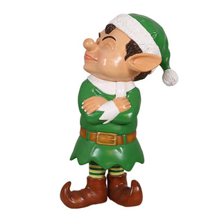 Grumpy Santa Elf (green)