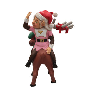 Holiday deer WITH ELVES