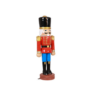 NUTCRACKER WOOD CARVED 100CM (RED)