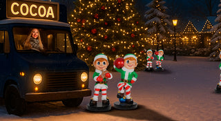 Elf Boy Holding Gingerbread