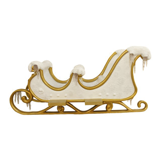 Santa Sleigh 4 Seater With Icycle (White/gold)