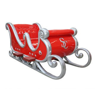 SANTA SLEIGH 4 SEATER (RED/SILVER)