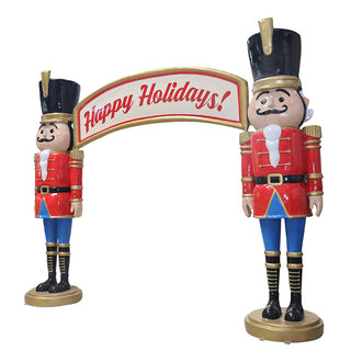 NUTCRACKER ARCHWAY "HAPPY HOLIDAYS"