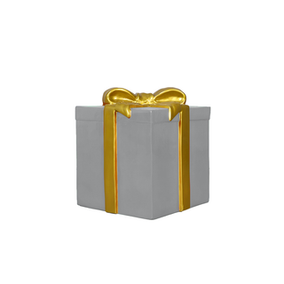 GIFT BOX LARGE (SILVER ANDGOLD RIBBON)
