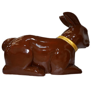 EASTER CHOCOLATE BUNNY SOFA (CHOCOLATE WITH GOLD SCARF HIGH GLOSS)