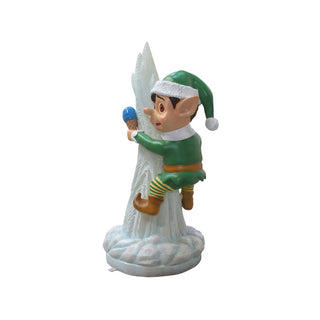 Santa Elf On Icicle (Green elf)