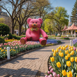 Pink Easter Bear