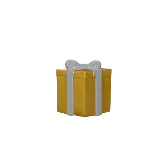 GIFT BOX SMALL (GOLD AND SILVER RIBBON)