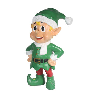 Standing Santa Elf (Green & blond)