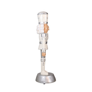 American Christmas Nutcracker 6ft - White & Silver
