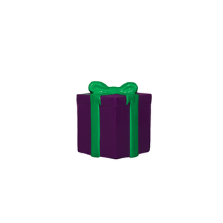 GIFT BOX SMALL (PURPLE AND GREEN RIBBON)