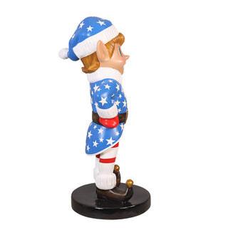 ELF BOY STANDING (US FLAG)