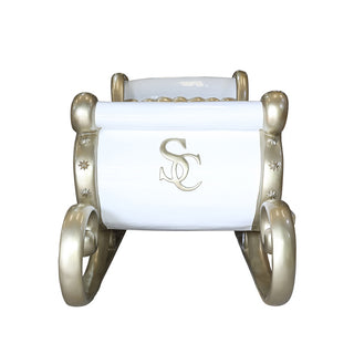 SANTA SLEIGH 4 SEATER (WHITE/CHAMPAGNE GOLD)