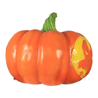 Ghost Pumpkin Lantern With Light
