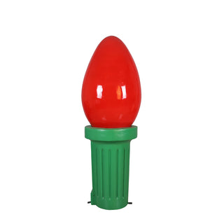 GIANT LIGHT BULB (BRIGHT RED)