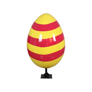 EASTER EGG 120CM WITH METAL PLATE (STRIPE B)