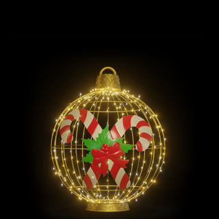 Christmas Ball "candy Cane" (warm White)