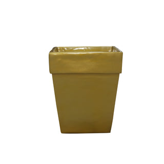 Concrete Planter Gold