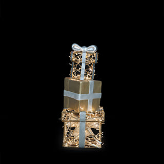 CHRISTMAS GIFT STACK (ALU/RESIN) SMALL (36V)
