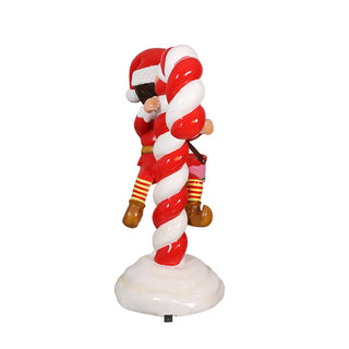 Santa Elf On Candy Cane