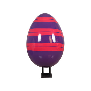 Easter Egg With Animal 120 Cm With Metal Plate (stripe C)
