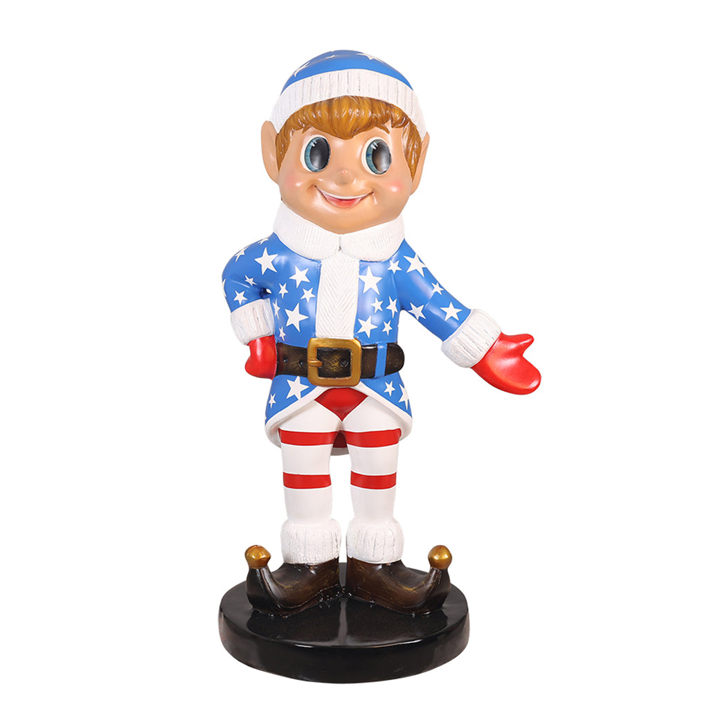 ELF BOY STANDING (US FLAG) – universalstatues