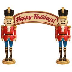 Nutcracker Archway "Happy Holidays"