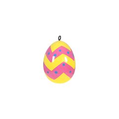 Easter Egg 30 cm Hanging (Stripe and Polka D)