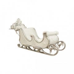 Santa Sleigh 4 Seater With Icycle (Silver & White)